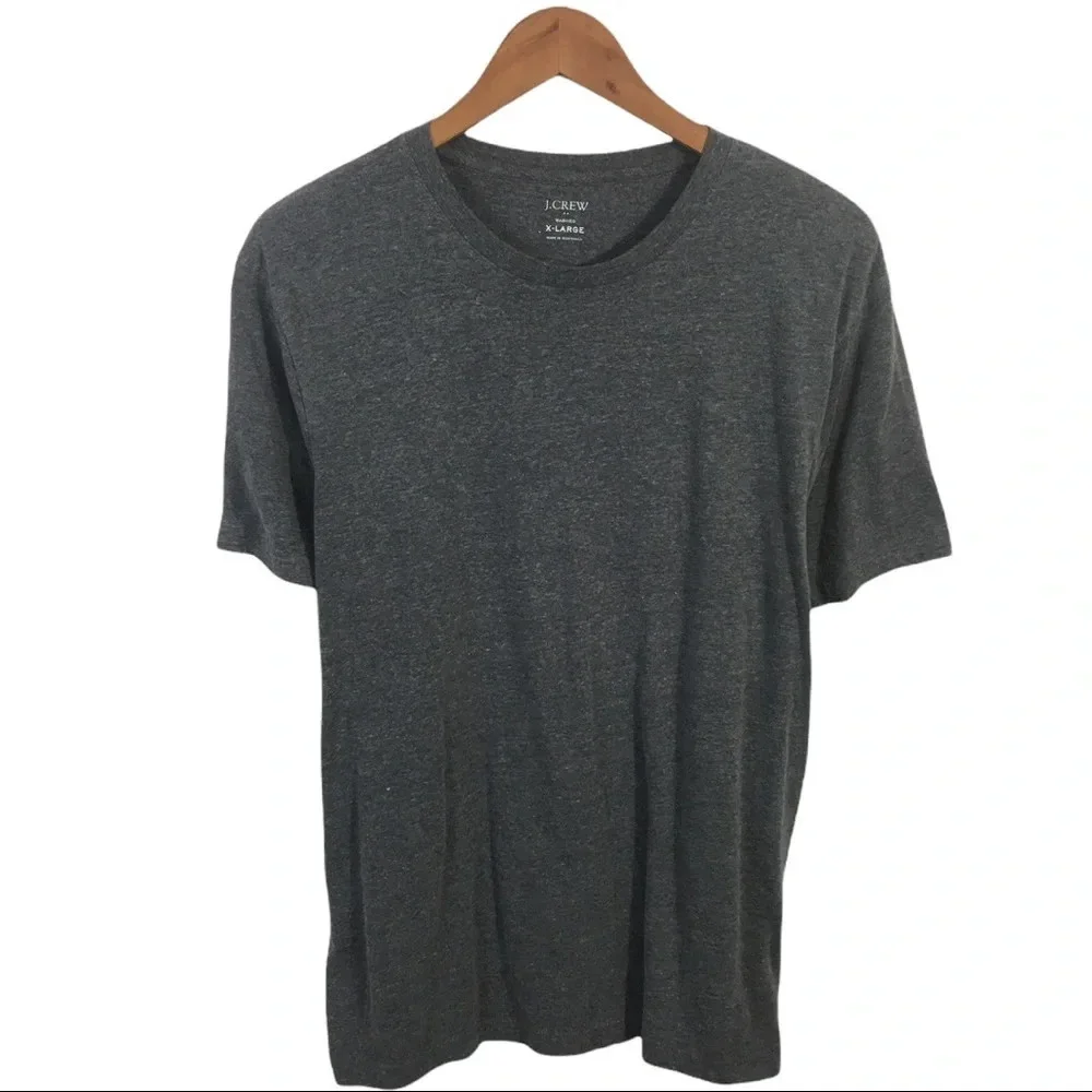TS514 Men’s J. Crew Preppy Plain Crew Neck T Shirt XL